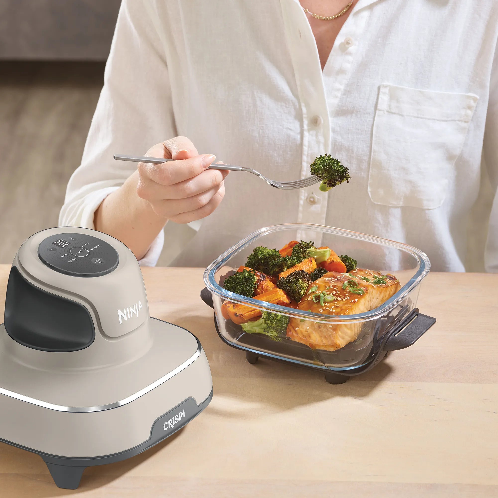 Ninja Crispi 4-in-1 Portable Glass Air Fryer