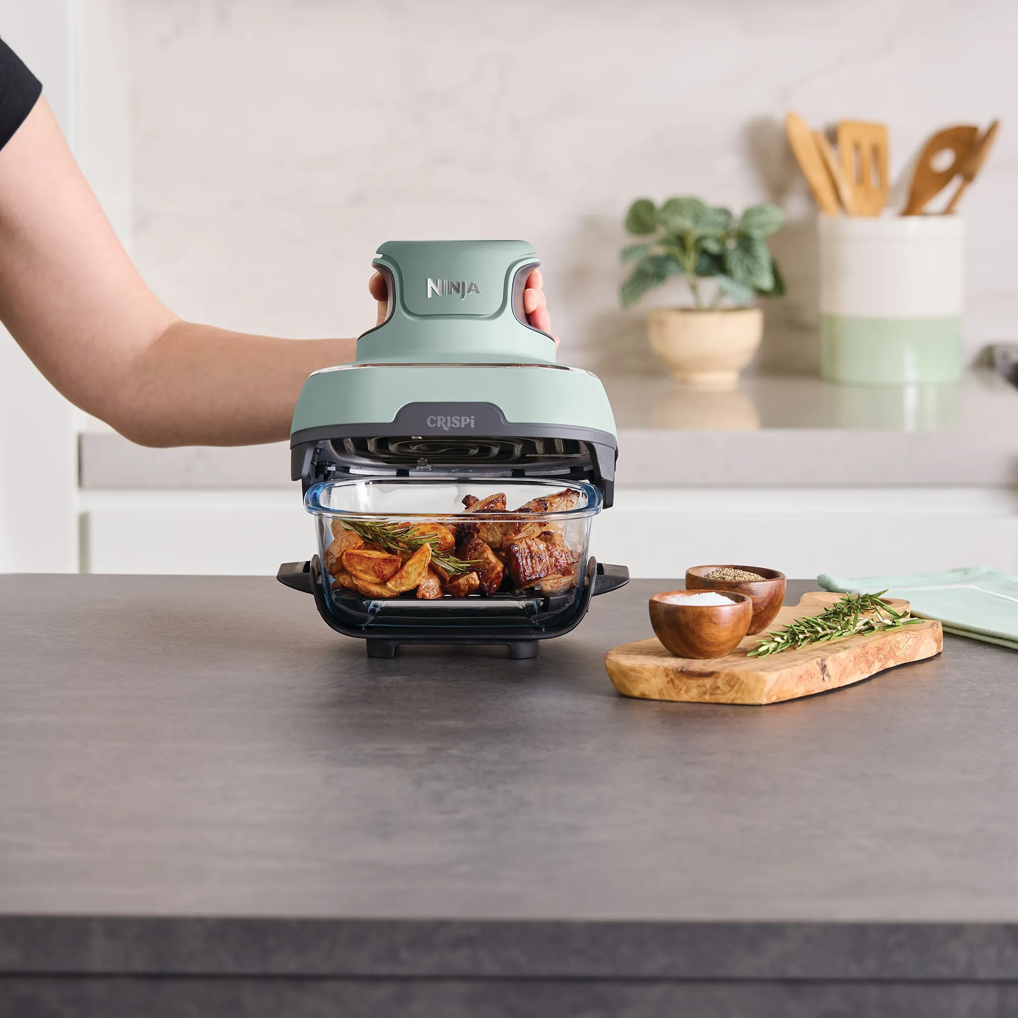 Ninja Crispi 4-in-1 Portable Glass Air Fryer