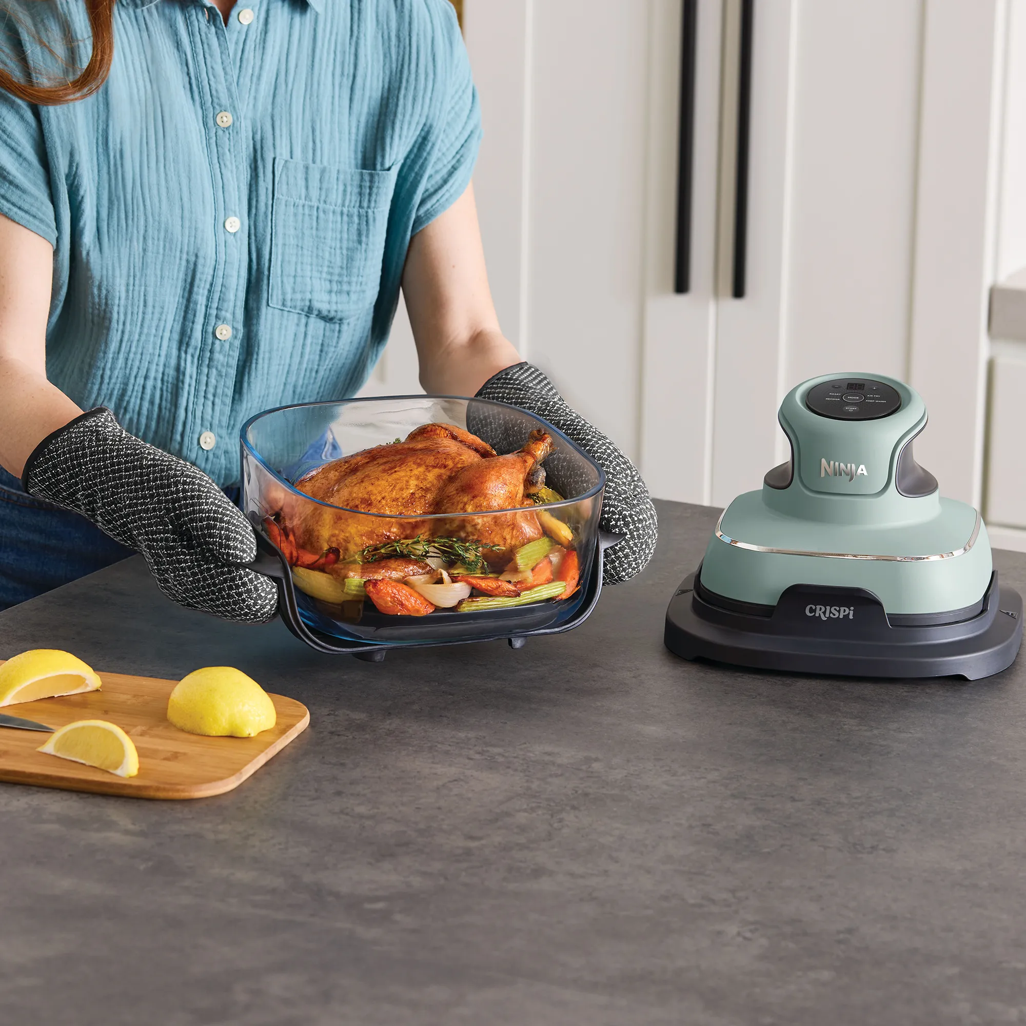 Ninja Crispi 4-in-1 Portable Glass Air Fryer