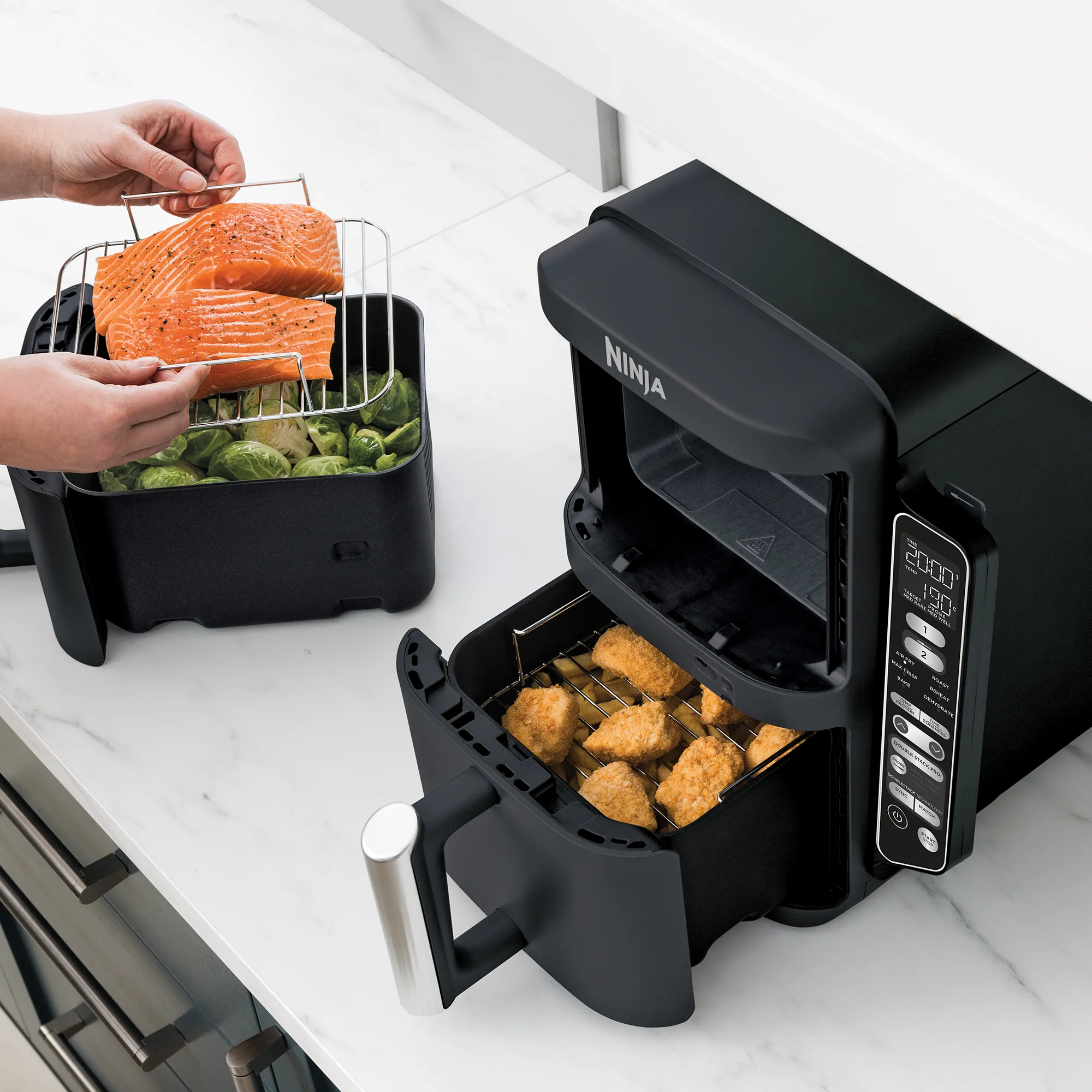Ninja DoubleStack XXXL Smart 9.5L 2 Drawer Air Fryer
