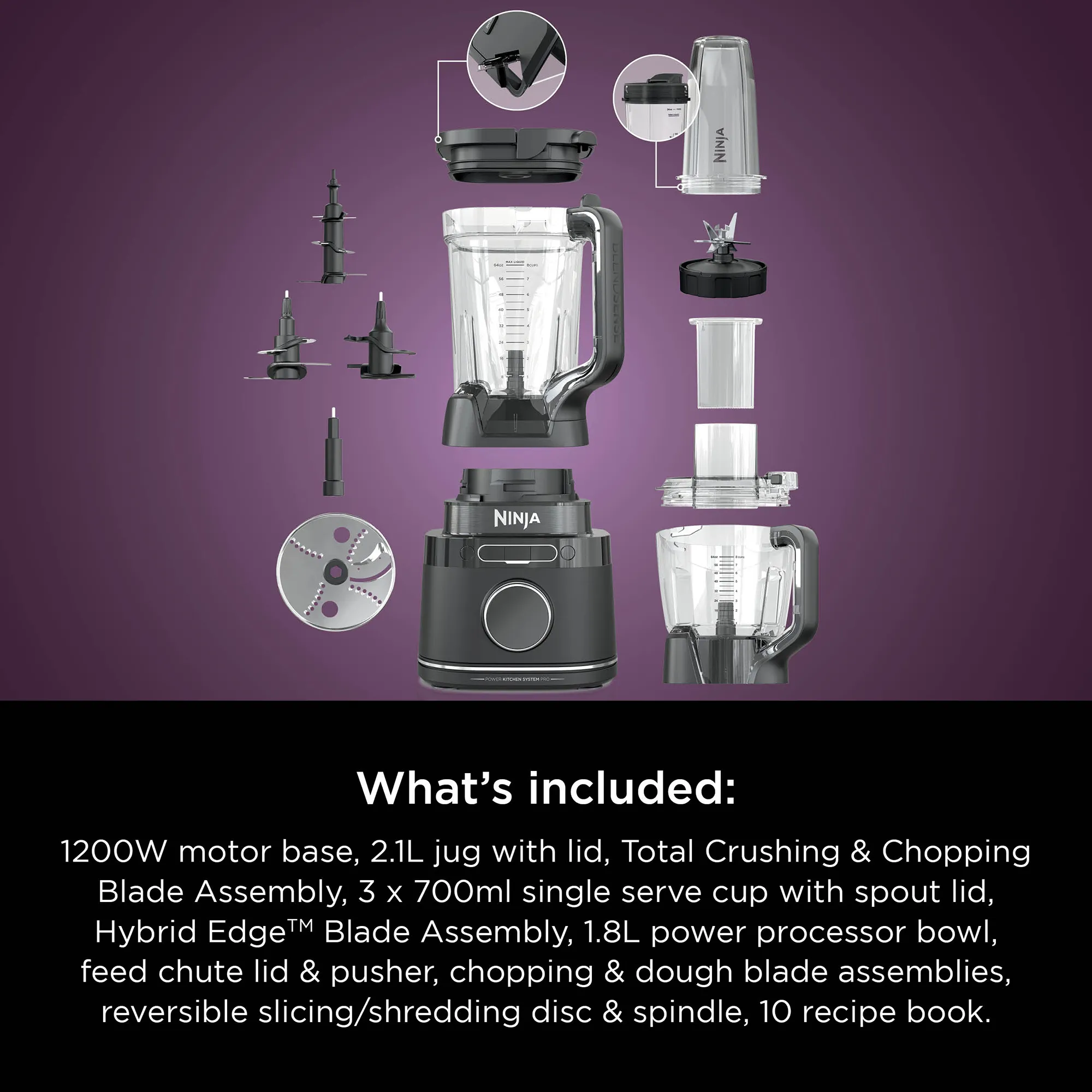 Ninja Detect Kitchen System Power Blender + Processor Pro