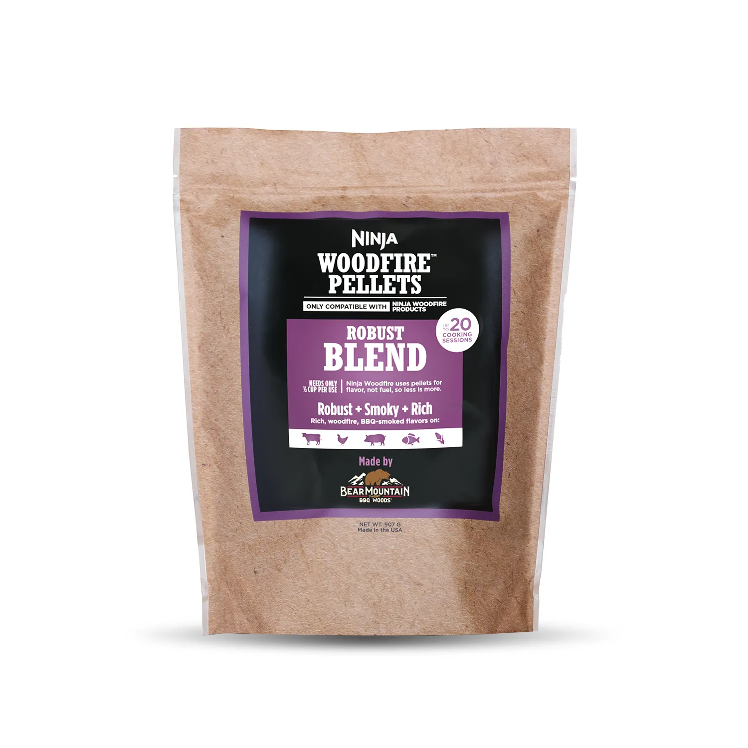 Ninja Woodfire Grill Robust Blend Pellets 900g