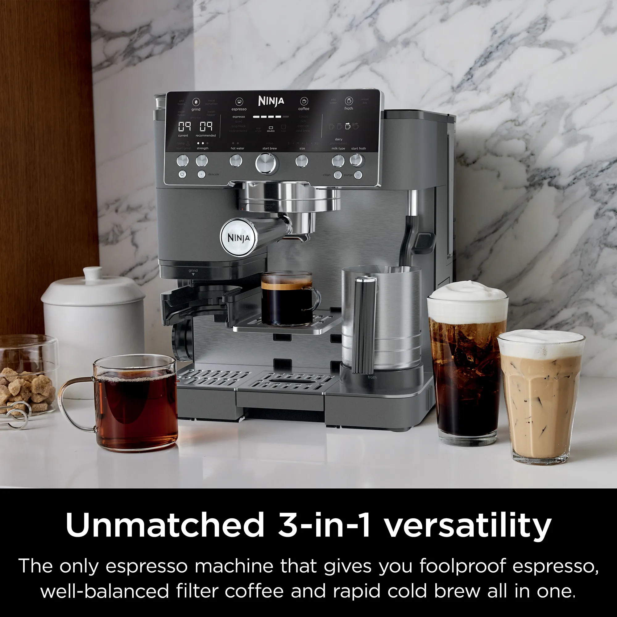 Ninja Luxe Café Premier Espresso Machine 45 Ninja Luxe Café Premier Espresso Machine